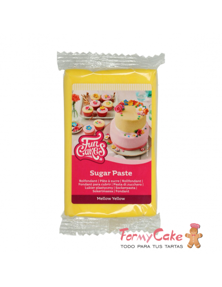 Fondant Funcakes Mellow Yellow 250gr