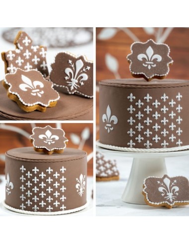 Stencil Lirio 15x25 cm Decora