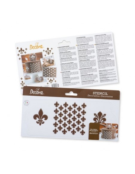 Stencil Lirio 15x25 cm Decora