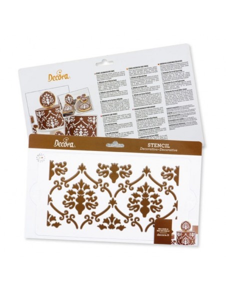 Stencil Barroco 15x30 cm Decora