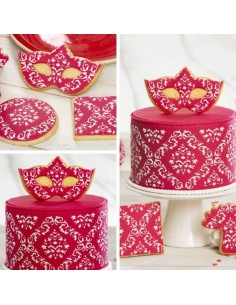 Stencil Damasco 10x30 cm 2