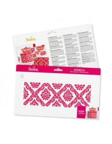 Stencil Damasco 10x30 cm