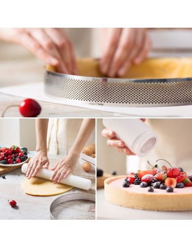 Aro De Repostería Perforado De Acero Inox. 15cm Decora