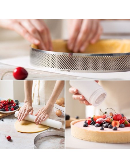 Aro De Repostería Perforado De Acero Inox. 15cm Decora