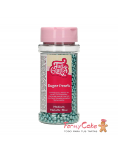 Perlas Azules Metalizadas 80gr Funcakes