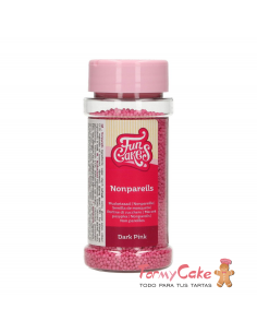 Nonpareils Rosa Intenso 80gr Funcakes
