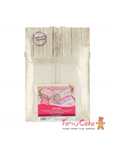 Caja Decorada para Tartas 2ud 26x26x12cm Funcakes