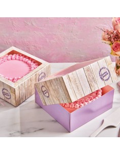 Caja Decorada para Tartas 2ud 26x26x12cm Funcakes 2