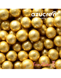 Perlas Oro Metalizadas 8MM 90gr Azucren