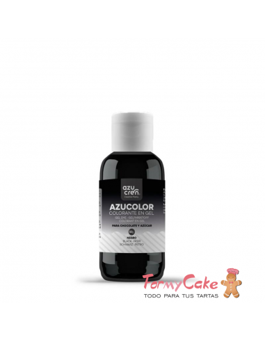 Colorante Gel Negro 50gr Azucolor