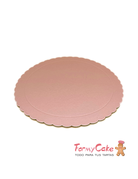 Base Ondulada Extrafuerte Rosa Bebe 25cm