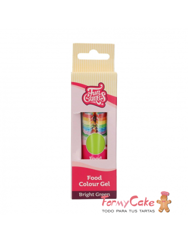 Colorante Gel Holly Green 30g Funcakes