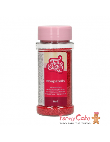 Nonpareils Rojos 80gr Funcakes