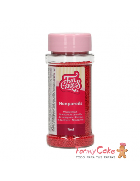 Nonpareils Rojos 80gr Funcakes