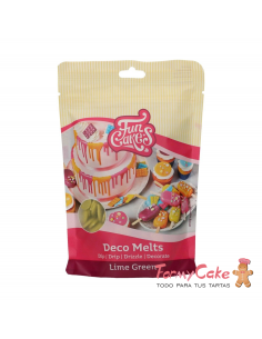Deco Melts Verde Lima 250gr Funcakes
