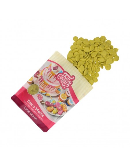 Deco Melts Verde Lima 250gr Funcakes