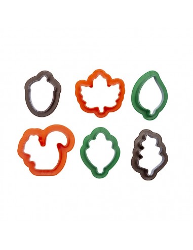 Set 6 Cortadores Mini De Otoño Decora