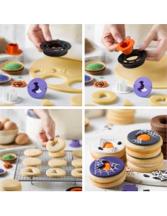 Set 4 Cortadores Galleta Rellena Halloween Decora 2