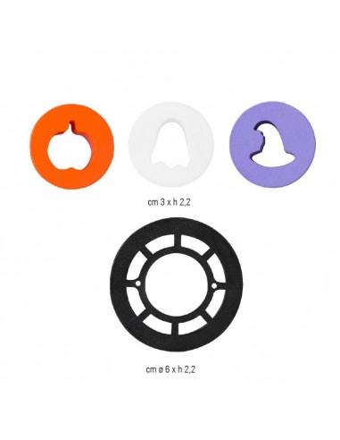 Set 4 Cortadores Galleta Rellena Halloween Decora