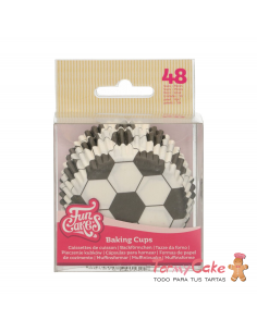 Cápsulas para Hornear Fútbol 48ud. Funcakes