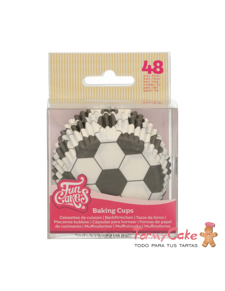 Cápsulas para Hornear Fútbol 48ud. Funcakes