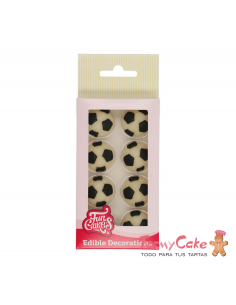 Decoración Azucar Futbol 8ud Funcakes