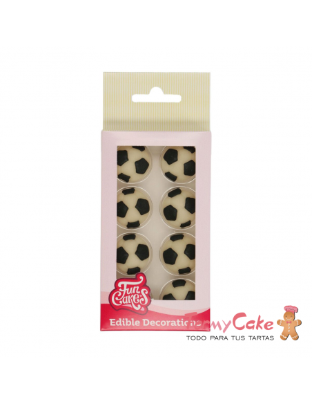 Decoración Azucar Futbol 8ud Funcakes