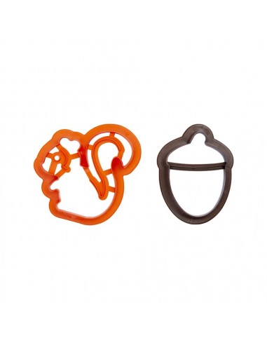 kit Cortadores Ardilla y Bellota, 2ud Decora