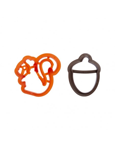 kit Cortadores Ardilla y Bellota, 2ud Decora