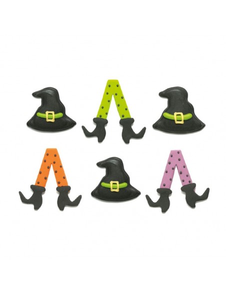 Decoración de Azúcar De Bruja 6ud Decora