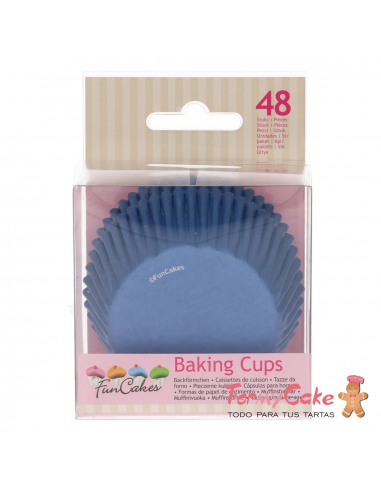 Cápsulas para Hornear Azul Real 48ud. Funcakes