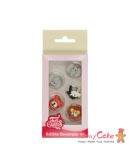 Decoración Azucar Bebé Niña 8ud Funcakes