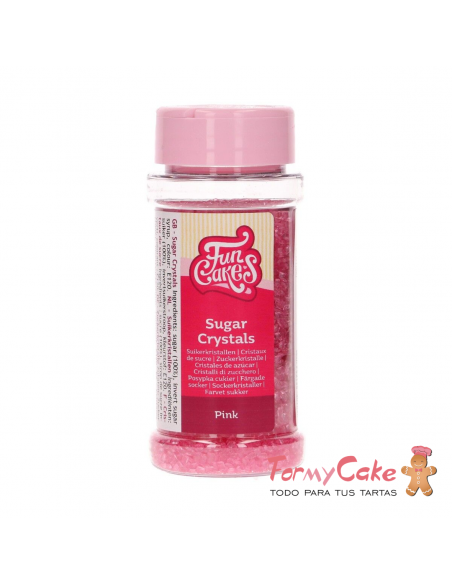 Cristales De Azucar Rosa 80gr Funcakes
