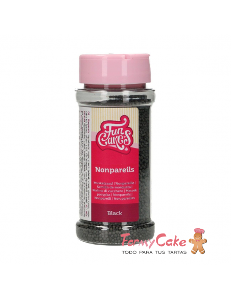 Nonpareils Negros 80gr Funcakes