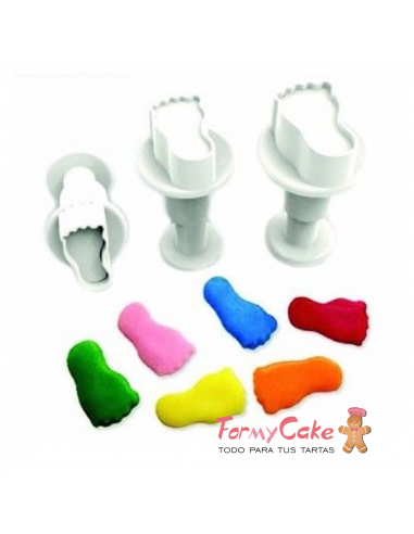 Mini Cortadores Expulsor Pies 3uds Dekofee