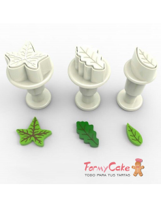 Mini Cortadores Expulsor Hojas 3uds Dekofee