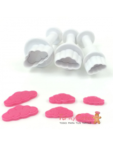 Mini Cortadores Expulsor Nubes 3uds Dekofee