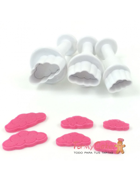 Mini Cortadores Expulsor Nubes 3uds Dekofee