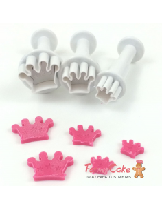 Mini Cortadores Expulsor Coronas 3uds Dekofee