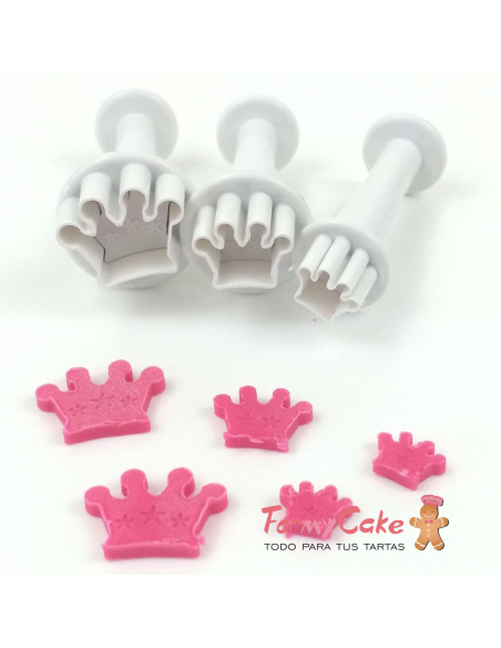 Mini Cortadores Expulsor Coronas 3uds Dekofee