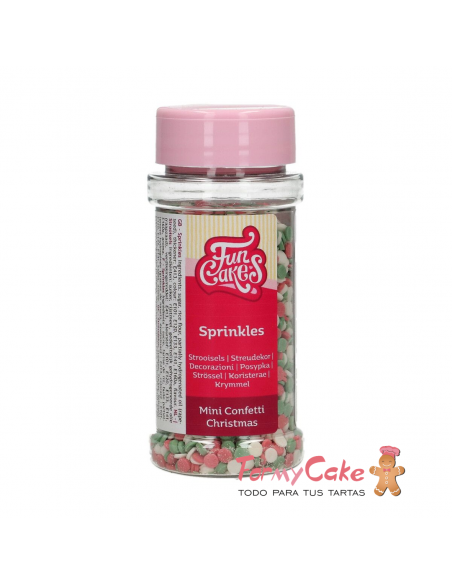 Mini Confetti de Navidad 55gr Funcakes