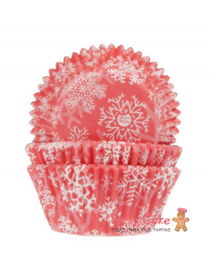 Cápsulas Copo De Nieve Rojo 50ud House of Marie