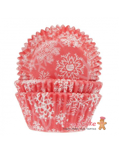 Cápsulas Copo De Nieve Rojo 50ud House of Marie