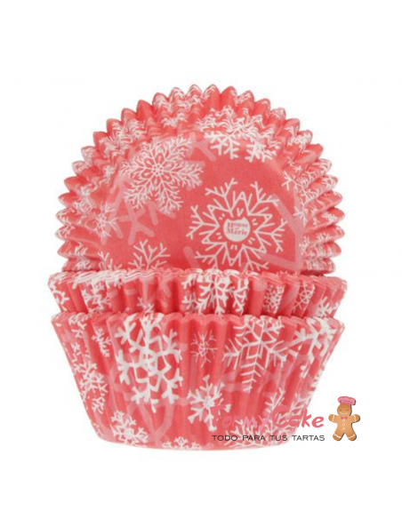 Cápsulas Copo De Nieve Rojo 50ud House of Marie