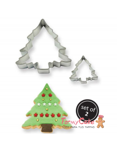 Cortador Galletas Árbol Navidad 2ud PME