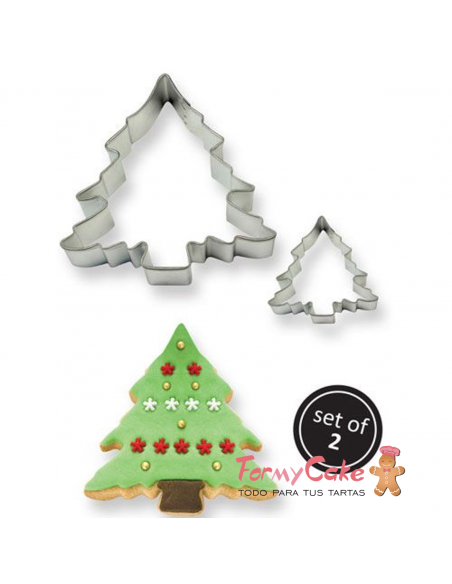 Cortador Galletas Árbol Navidad 2ud PME