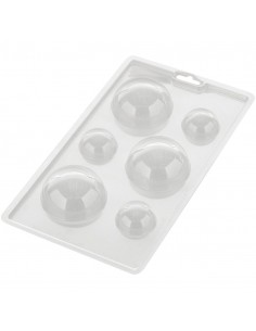 Molde Semiesferas Chocolate 6 cav. Wilton 2