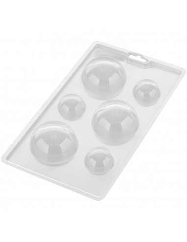 Molde Semiesferas Chocolate 6 cav. Wilton