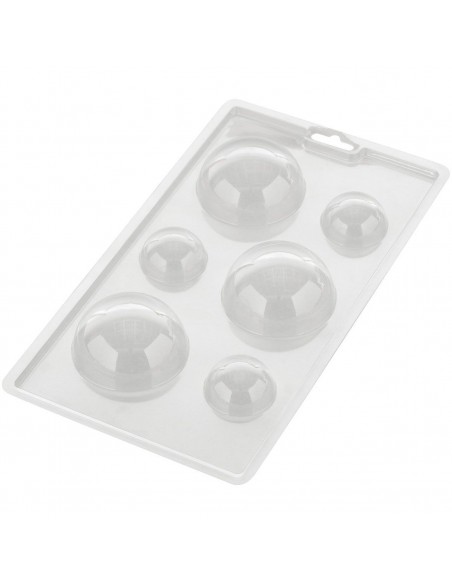 Molde Semiesferas Chocolate 6 cav. Wilton
