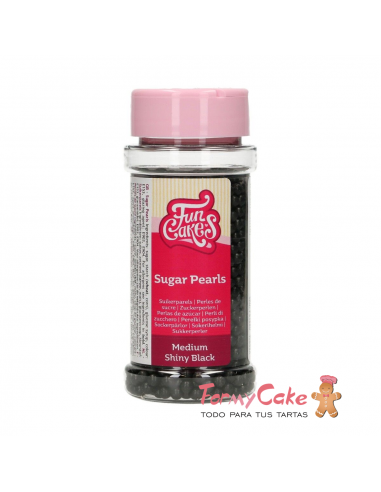 Perlas Negras Brillantes 80gr Funcakes
